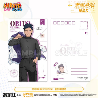 Naruto Uchiha Sasuke Obito Sakura Kakashi Itachi China Official Authorization Hype Clothes Series Postcard