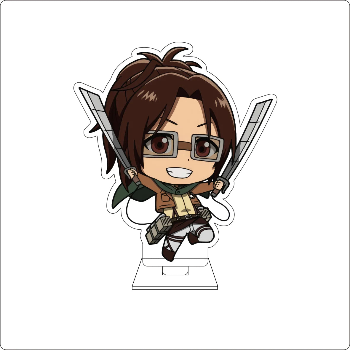 10CM Anime Attack on Titan Cosplay Cute Acrylic Figure Stand Plate Armin Arlert Mikasa·Ackerman Eren Jaeger Ornaments Gifts