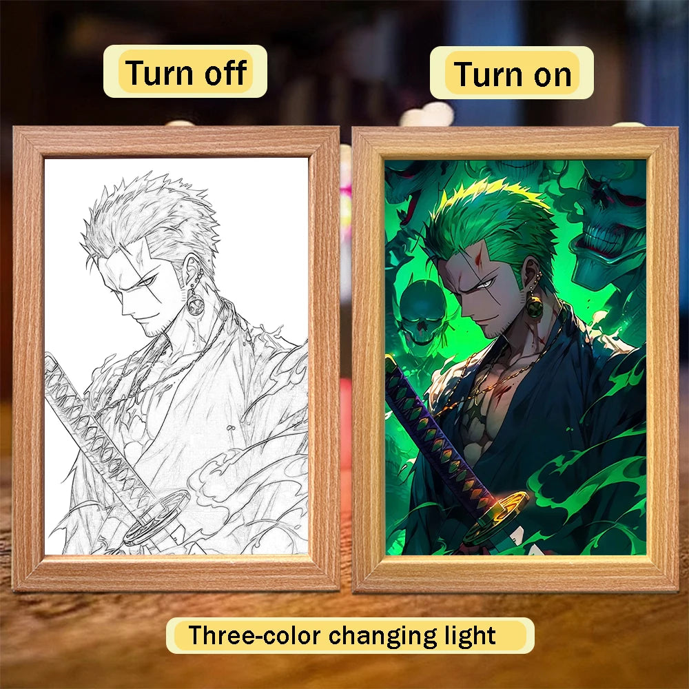 One Piece Luffy LED Frame