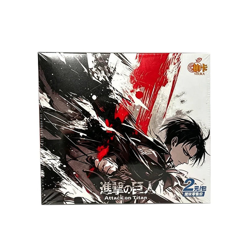 Genuine card comic Attack on Titan card popular rare character stand-up card Captain Mikasa anime peripheral collection card bli
