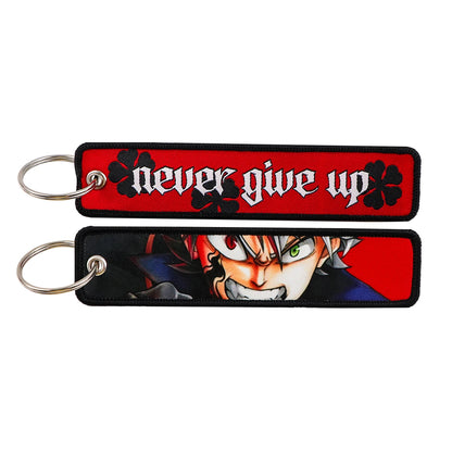 Anime Character Embroidery Keychain