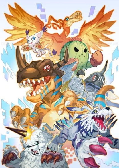 Digimon Archaean Beast Diamond Painting