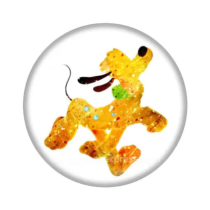 Pluto Goofy Dogs Glass Cabochon