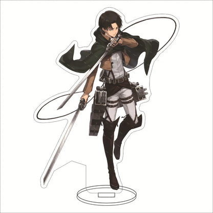 16CM Anime Figure ‌Attack on Titan Levi Ackerman Eren Jaeger Mikasa Ackerman Armin Arlert Cos Acrylic Stand Ornaments Gifts