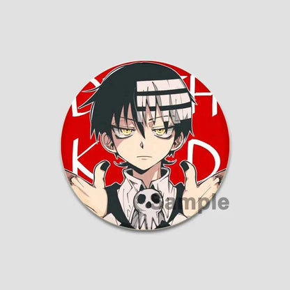 58/44/32mm Anime Soul Eater Round Pins Cartoon Badges