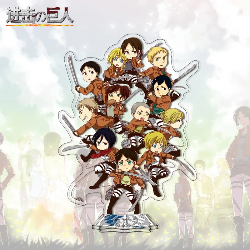 Attack on Titan Acrylic Stand Anime Large Stand Cartoon Cute Character Figure Display Stand Anime Merchandise Collectible Gift