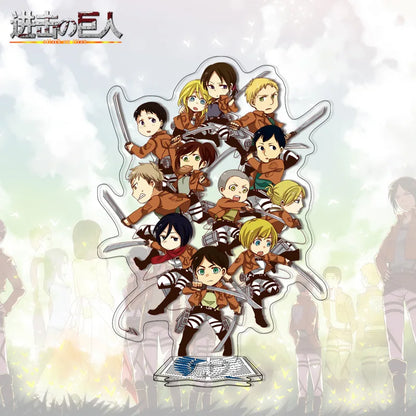 Attack on Titan Acrylic Stand Anime Large Stand Cartoon Cute Character Figure Display Stand Anime Merchandise Collectible Gift