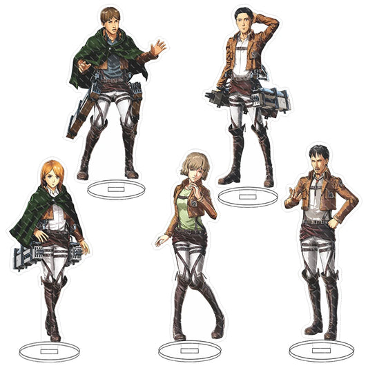 16CM Anime Acrylic Stand‌ Attack on Titan Connie Springer Mikasa Ackerman Eren Jaeger Armin Arlert Cos Figure Ornaments Gifts
