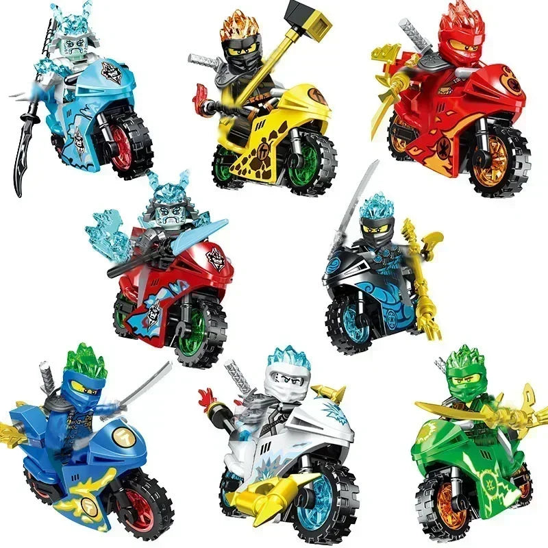Hot Toys Anime Characters 24 Pieces Ninja Mini Figure Building Block Toys Mini Doll Doll Figure Blocks Kids Toys Birthday Gifts
