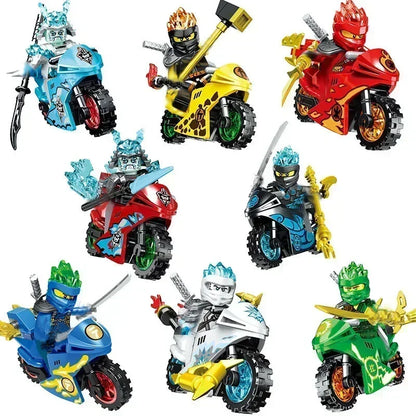 Hot Toys Anime Characters 24 Pieces Ninja Mini Figure Building Block Toys Mini Doll Doll Figure Blocks Kids Toys Birthday Gifts