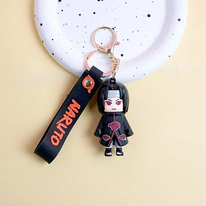 Naruto cartoon Keychain Hatake Kakashi Character Keychain cartoon Pendant Bag Car Key Decorations Gifts for Fans.