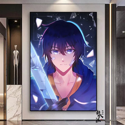 Solo Leveling Frameless Canvas Painting