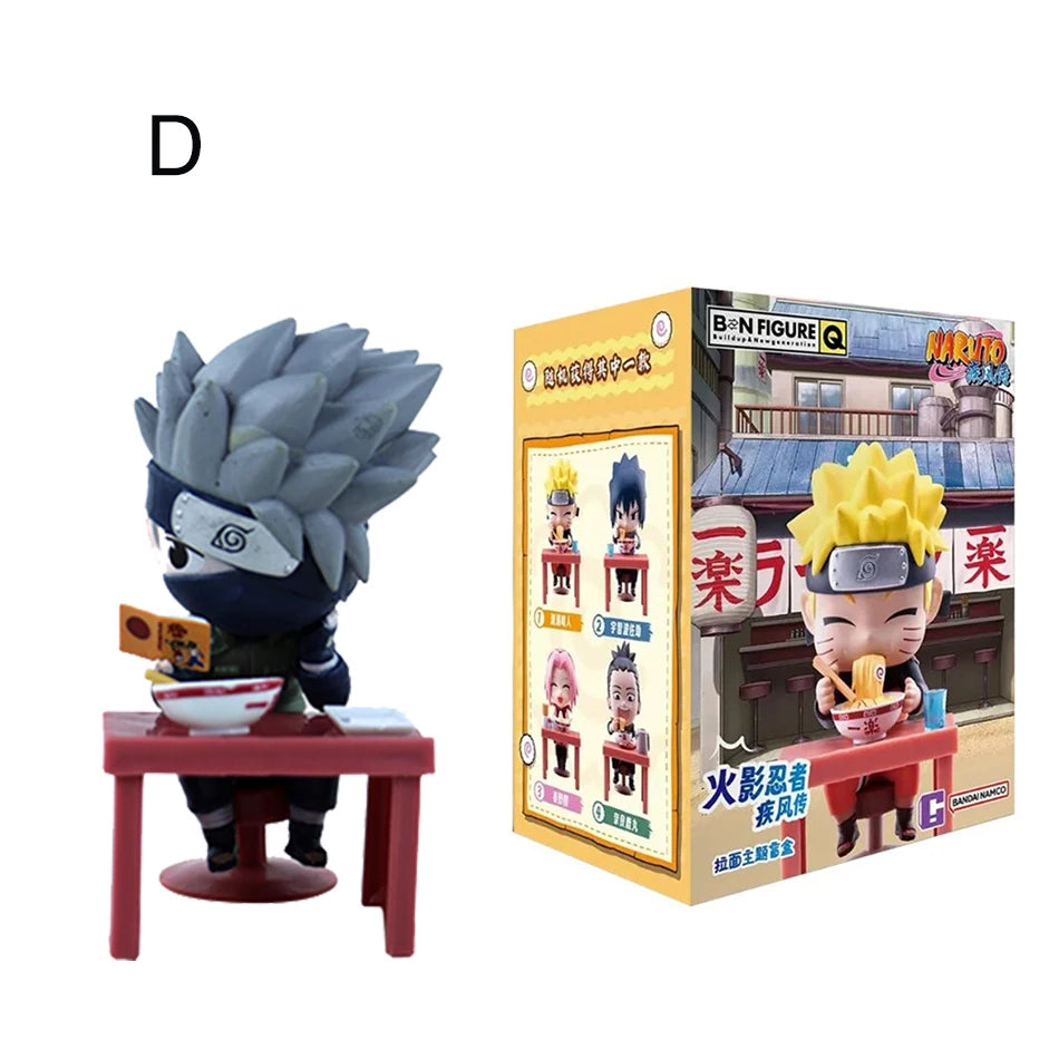 In Stock Naruto Shippuden Ramen Theme Series Blind Box - Chibi Mini PVC Anime Figures - Mystery Sasuke Uchiha & Naruto Toy Gifts
