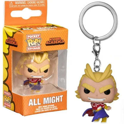 New Funko Pocket Keychain My Hero Academia Deku Bakugo Mirio Togata Dabi Izuku Midoriya Kyoka Jiro Model Toys Adult Kids Gift