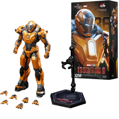 ZD Toys Marvel Studios Iron Man MK3 Action Figure MK35 MK24 MK40 MK38 Tony Stark Ironman Figure Action Collect Toy Gift