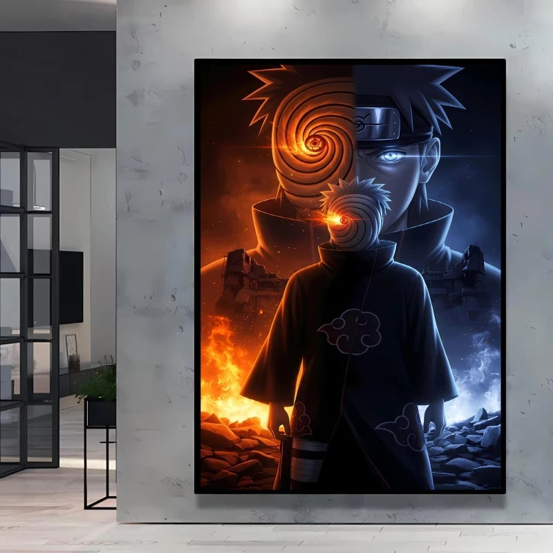 Print on Canvas Wall Art Naruto Uchiha Itachi Poster HD Cartoon Pictures Home Living Room Decoration Paintings Holiday Gifts