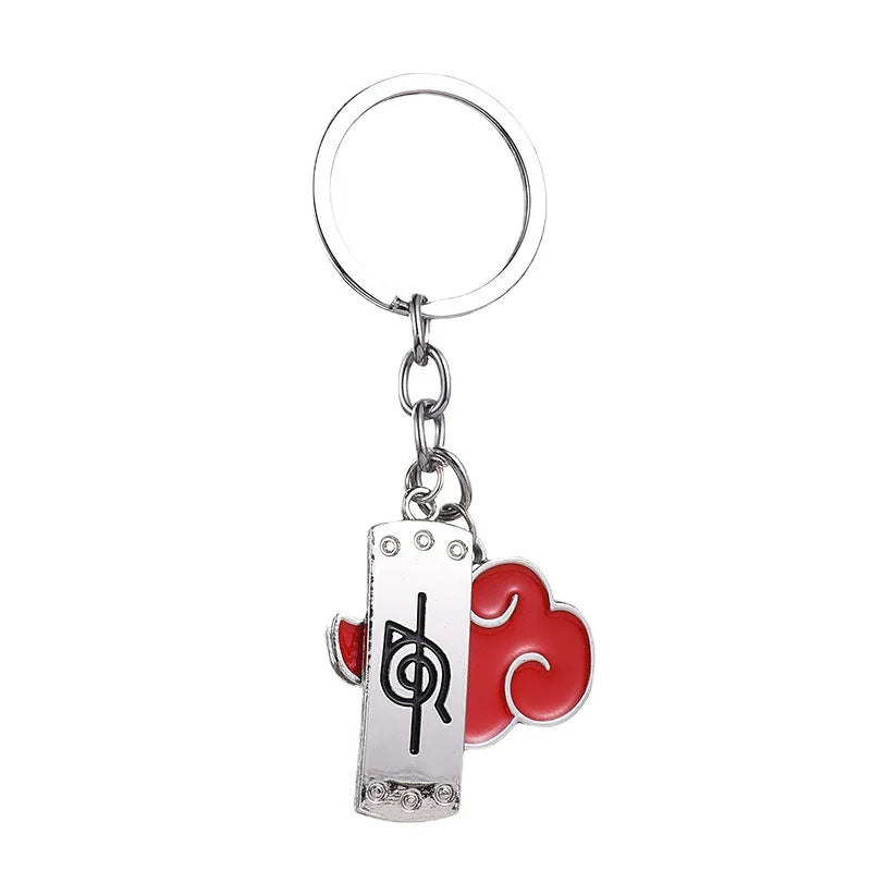 Naruto cartoon anime game merchandise keychain pendant creative Konoha rogue ninja Akatsuki organization pendant accessory