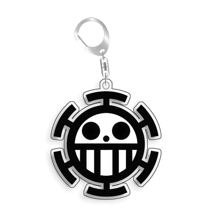 Keychain OP OPTCG Card Straw Hat Piates Brook Backpack Pendant Anime Game Fans Gift Recycled Acrylic Decoration Rare Card Toy5cm