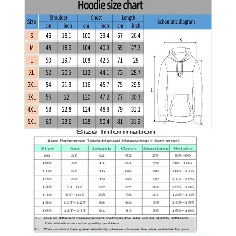 Dragon Ball Hip Hop Large Hoodie 2026 Men's and Women's Autumn/Winter New Anime Printed Casual Loose Parent Child Hoodie Top