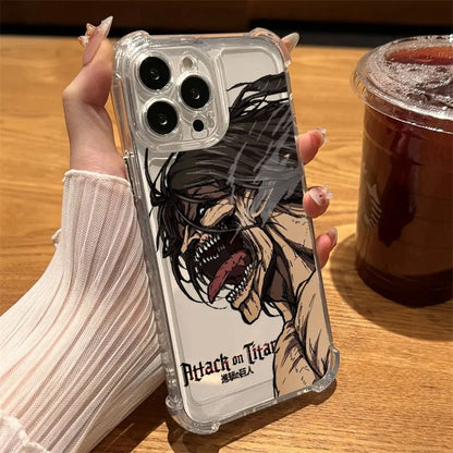 Attack On Titan Clear Phone Case