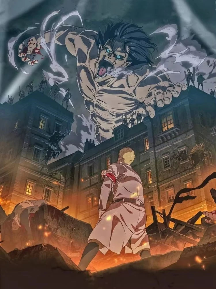 Japanese Anime Attack on Titan New Diamond Art Painting Captain Levi Ackerman Mikasa Picture Mosaic DIY Cross Stitch Kits Decor