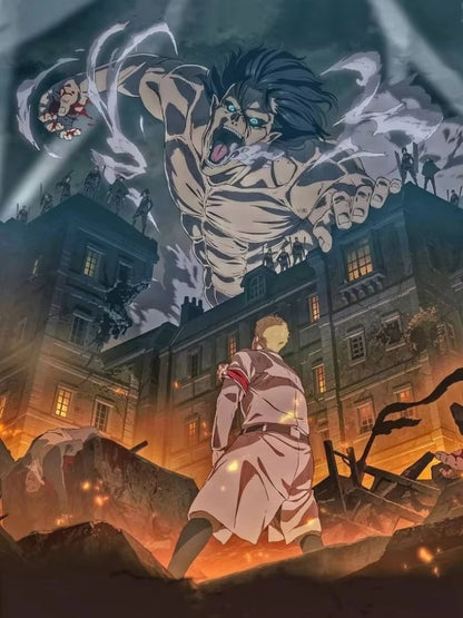 Japanese Anime Attack on Titan New Diamond Art Painting Captain Levi Ackerman Mikasa Picture Mosaic DIY Cross Stitch Kits Decor