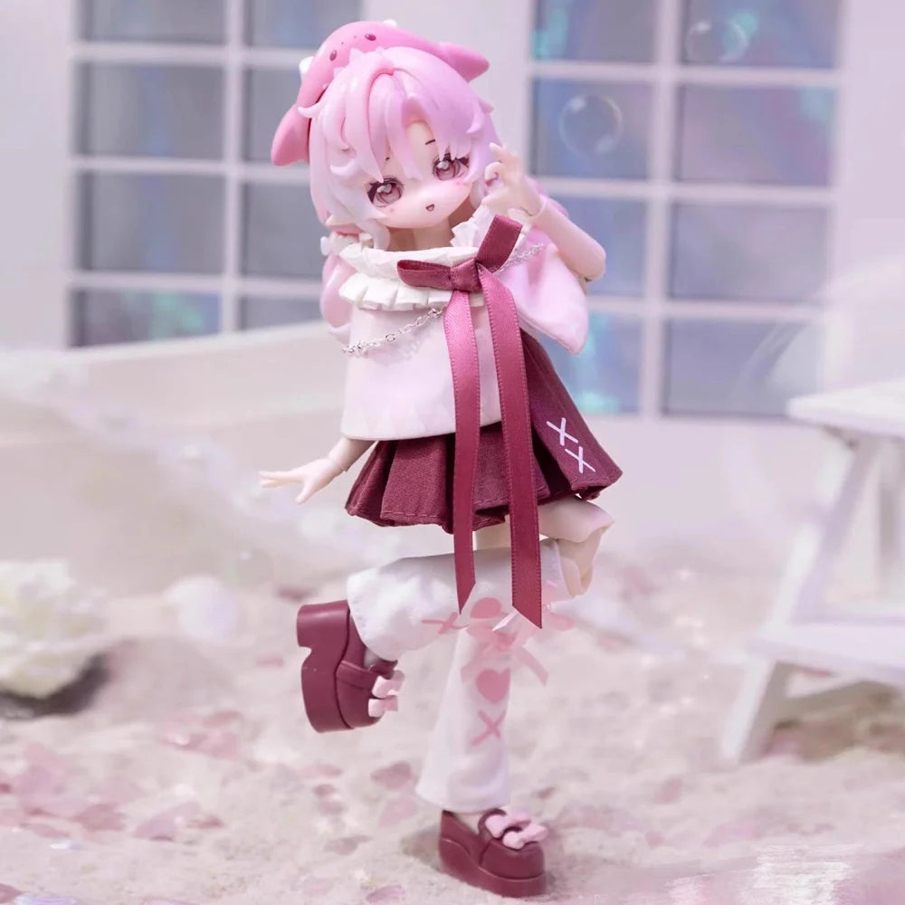 In Stock Minty Ocean Gem Series 1/8bjd Blind Box Movable Joint Doll Mystery Box Kawaii Action Anime Figure surprise Toy Gift