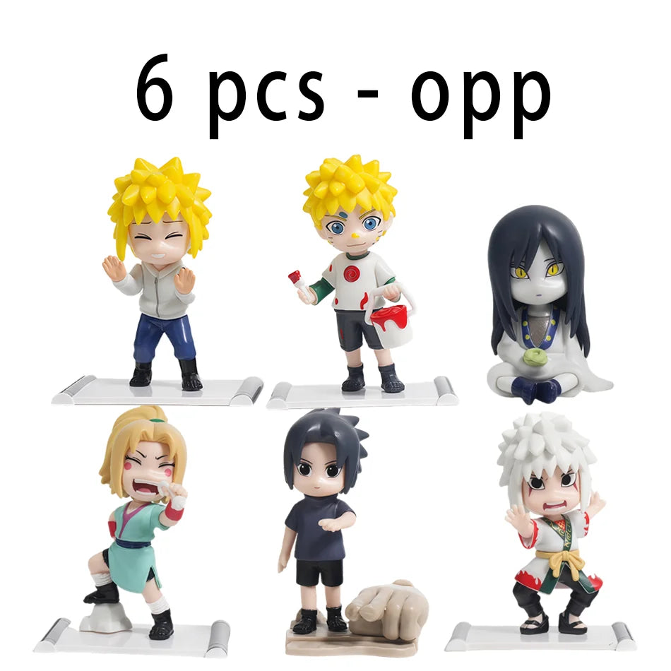 1-12Pcs Naruto Blind Box Figures Model Ornament Anime Uchiha Sasuke Sakura Cosplay Action Figurine PVC Model Toy Christmas Gifts