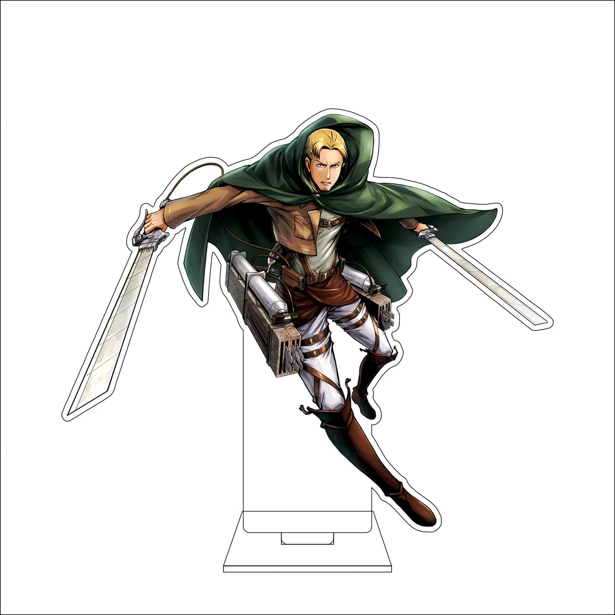 16CM Anime Attack on Titan Cosplay Acrylic Figure Stand Plate Armin Arlert Eren Jaeger Mikasa·Ackerman Ornaments Gifts