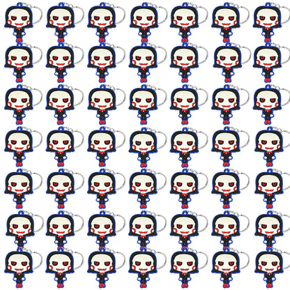 50PCS Keychains Terror Movie Character Keyring