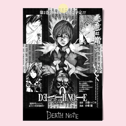 Death Note Light Yagami Canvas Poster