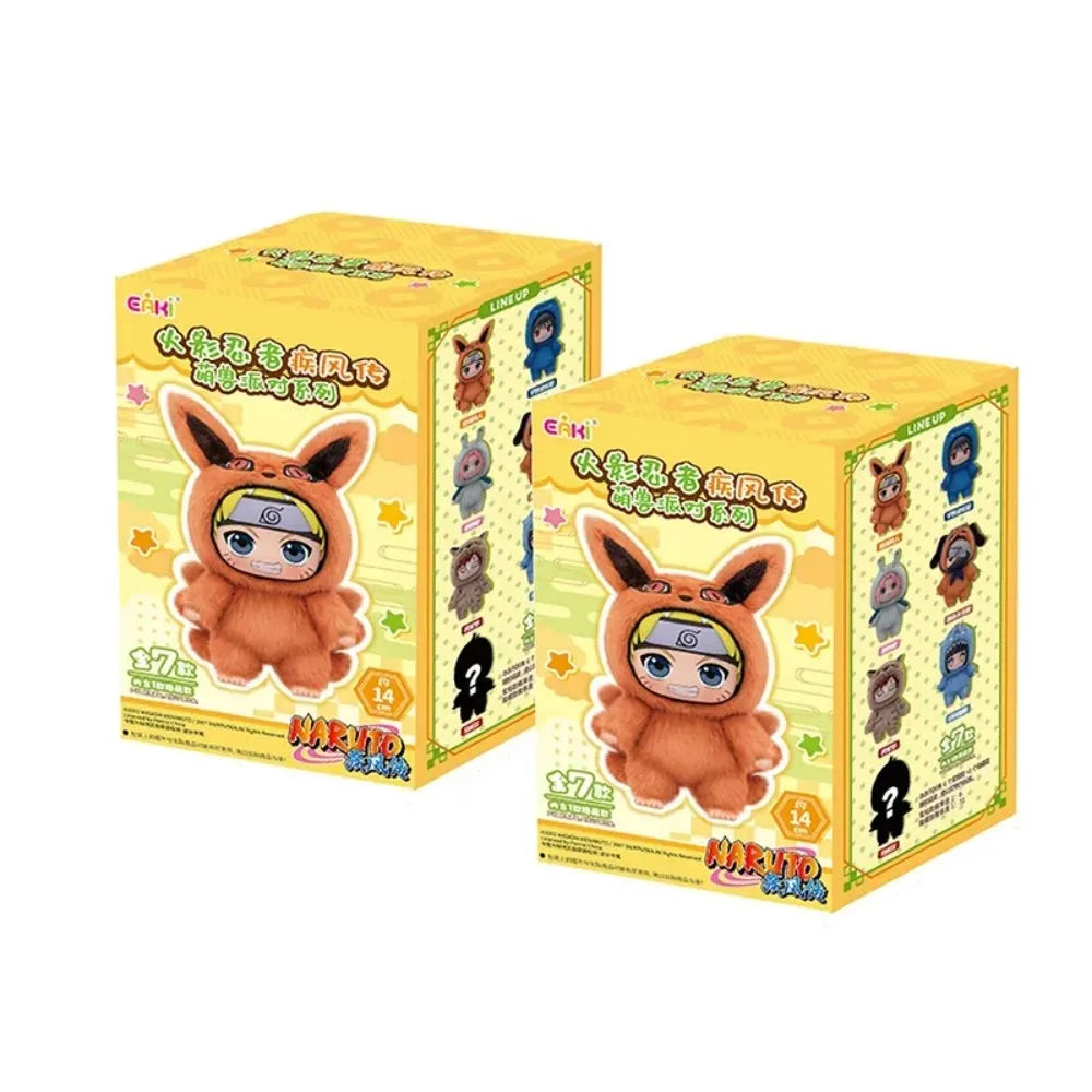 New EAKI Naruto Blind Box Shippuden Party Series Uzumaki Stuffed Shippuden Original Plush Figure Ornament Toy Collection Gift