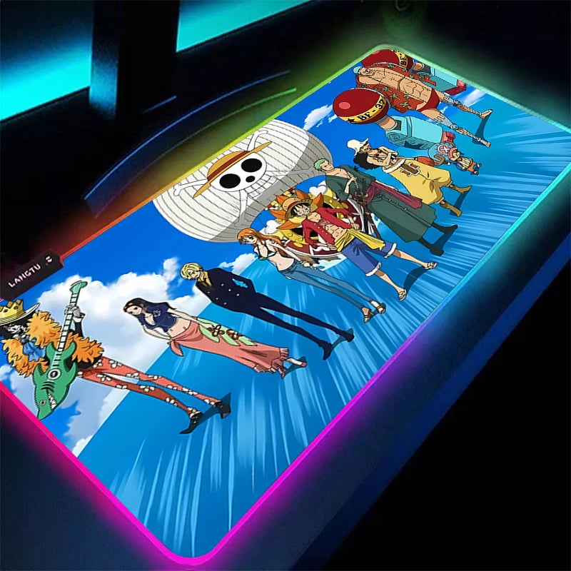 RGB Mouse Pad 90x40cm one piece Backlight Large Computer Gamer Gaming HD Print Accessories LED Mousepad Keyboard Desk Mat Carpet