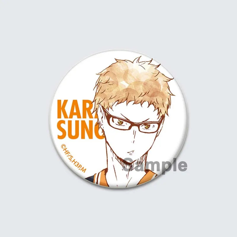 Haikyuu!! Anime Button Pins