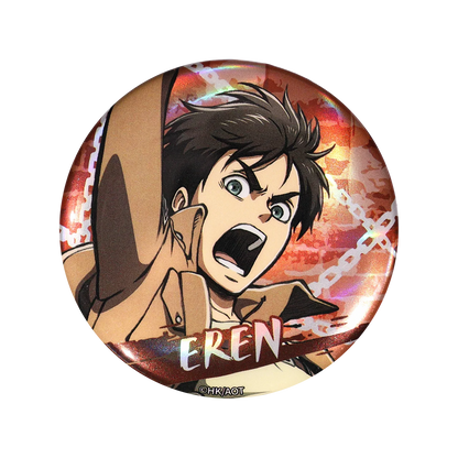 58mm Anime Attack on Titan Eren Jaeger Mikasa·Ackerman Sasha Braus Cosplay COSTUME Badge Pin SPTE Tinplate Brooch﻿ Prop Gilf