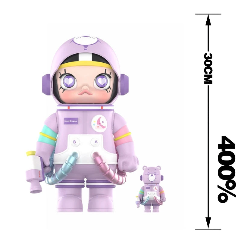 POP MART Giant Space Molly 400% Series Limited Edition Anime Action Figure Decorative Ornament Collectible Christma Gift