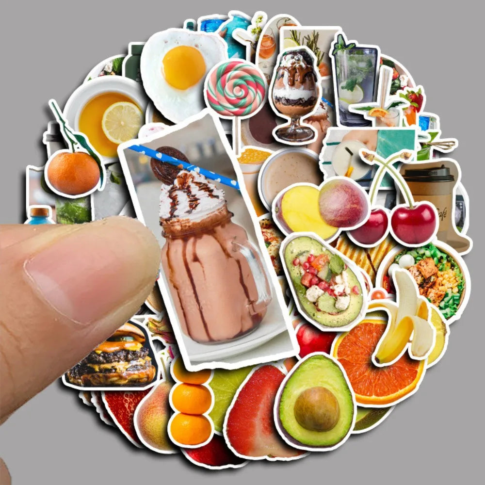 Anime World Snacks Stickers