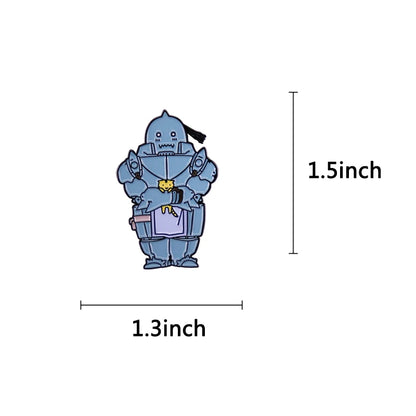 Fullmetal Alchemist Alphonse Elric Enamel Pin – Cat Armor Badge