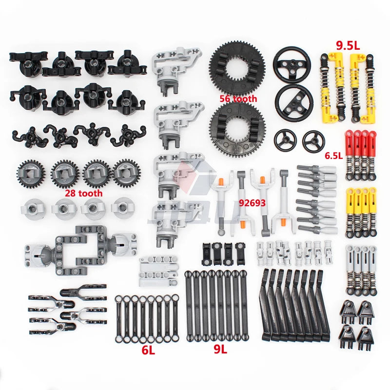 High-Tech Accessory Parts Kit MOC Building Blocks Package Compatible All Brand Bricks Educational Toy for Children Adults Gifts