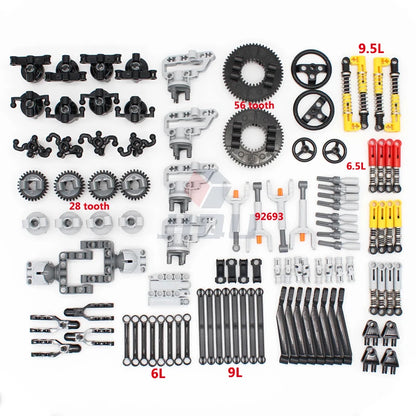 High-Tech Accessory Parts Kit MOC Building Blocks Package Compatible All Brand Bricks Educational Toy for Children Adults Gifts