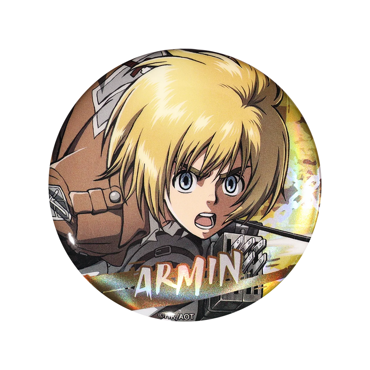 58mm Anime Attack on Titan Eren Jaeger Mikasa·Ackerman Sasha Braus Cosplay COSTUME Badge Pin SPTE Tinplate Brooch﻿ Prop Gilf