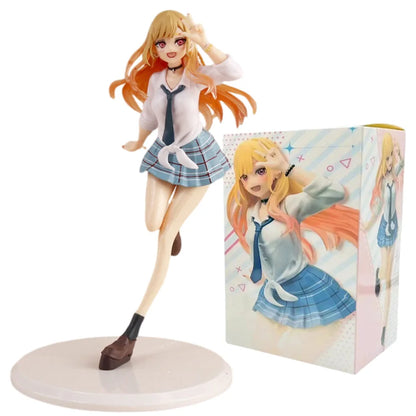 New Anime My Dress-Up Darling Kitagawa Marin Liz Desktop Cute School Uniform Model PVC Action Figure Collectible Toy Gift
