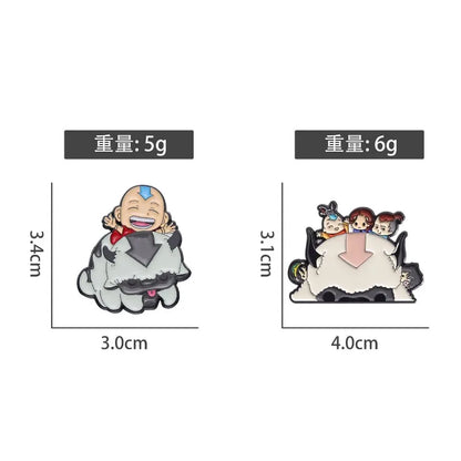 Cartoon Cattle Boy Enamel Pin