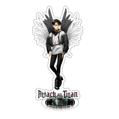 Attack on Titan Double Sided Large Standee Levi Mikasa Anime Acrylic Figure Creative Desk Decor Ornament Display Gift for Office