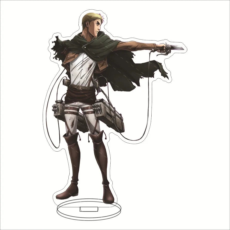 16CM Anime Acrylic Stand‌ Attack on Titan Connie Springer Mikasa Ackerman Eren Jaeger Armin Arlert Cos Figure Ornaments Gifts