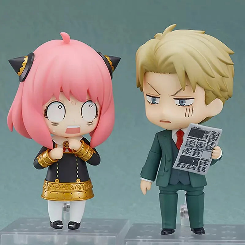 Spy X Family Anya Yor Loid Interchangeable Face Anime Action Figure Model Statue Pvc Collection Desktop Ornaments Pc Case Gift