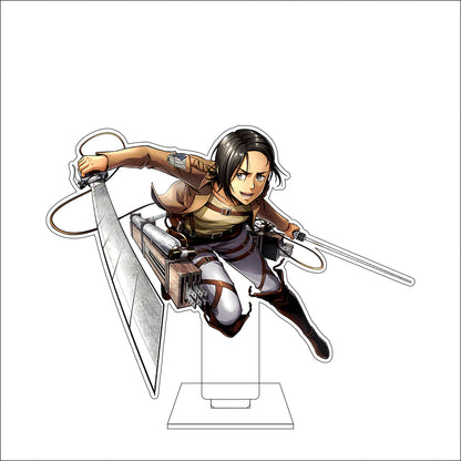 16CM Anime Attack on Titan Cosplay Acrylic Figure Stand Plate Jean Kirstein Hange Zoe Rivaille Ackerman Ornaments Gifts