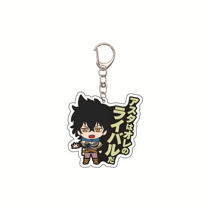Black Clover Asta Acrylic Keychain