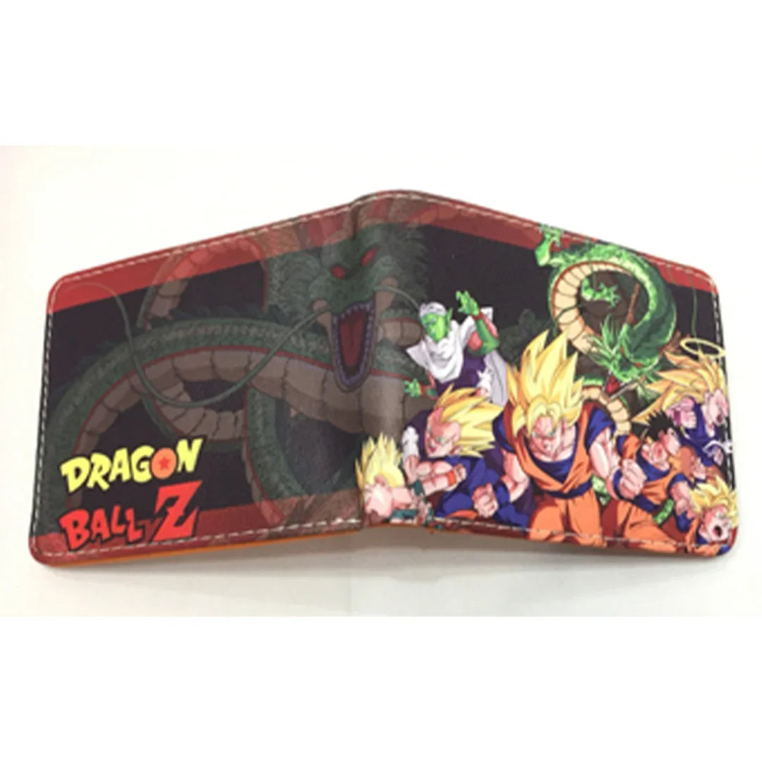 Dragon Ball Son Goku Multifunctional Card Purse Cartoon PU Wallet Personality Creativity Simple Foldable Coin Boy Birthday Gift