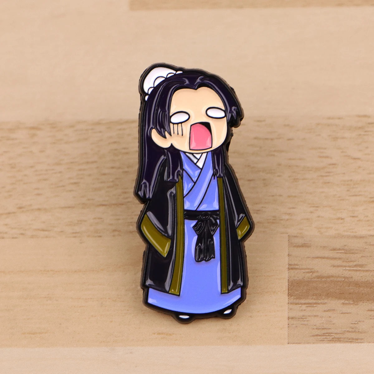 Cute Girl Enamel Pin Japanese Anime Badges on Backpack